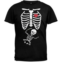 Old Glory Mens Pirate Baby Pregnant Skeleton Halloween Costume Short Sleeve T Shirt