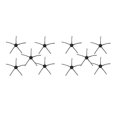 thumbnail image 1 of 5 Arms Side Brushes Compatible With Xiaomi Mijia Robot Stytj02ym (black), 1 of 5