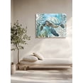thumbnail image 5 of Sea Turtle Coastal Wall Art for Living Room,Canvas Picture Wall Decor for Bathroom Bedroom,Summer Beach Teal Coral Starfish Painting Artwork for Office Kitchen Hallway Dining Room Home Decor 12"x16", 5 of 8