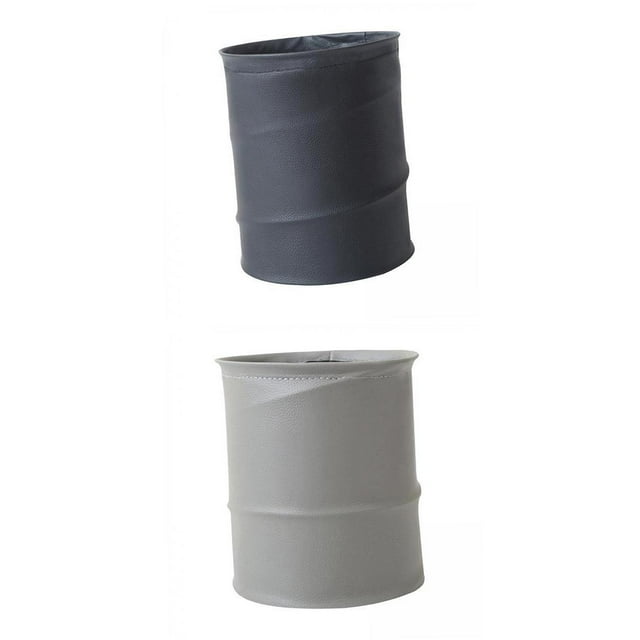 Cubo de Basura para Coche, Cubo de Basura Plegable con Bolsillo de Almacenamiento para Vehículos de Camión Y Coche+Cubo de Basura para Coche, Cubo de