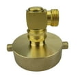 thumbnail image 1 of Brass Fire Hydrant Fitting 2-1/2" NST (NH) Female x 3/4" GHT Hose Fitting, 1 of 7