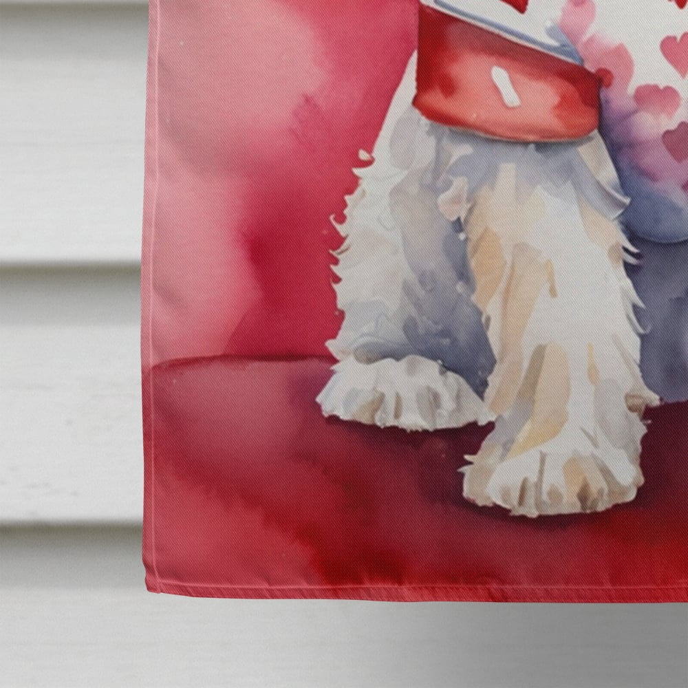 Cockapoo My Valentine House Flag 28 in x 40 in