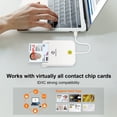 thumbnail image 3 of Lector CAC ZOWEETEK Military USB C para Mac/Windows/Linux blanco, 3 of 8
