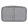thumbnail image 2 of Cartera para Pasaporte Impermeable A Prueba De Polvo Titular De Pasaporte De Viaje Organizador De Tarjetas De Crédito Bolso Gris L, 2 of 14