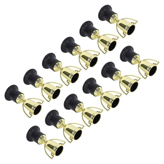 Mini Trophies, Gold Trophy Cups 12 Pieces Safe Durable For Party