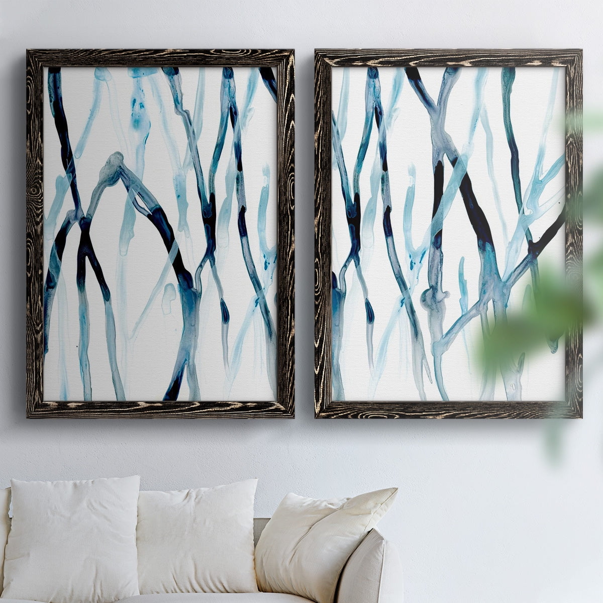 Runnel I - Premium Framed Canvas 2 Piece Set - Ready to Hang