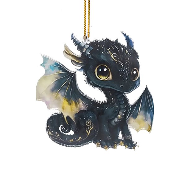 Llaveros Dibujos Animados Mochila Coche para Mujer Y Niña Dijes para Bolso (dragón Negro)