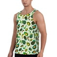 thumbnail image 2 of Xecao Green Avocado (2) Men's Tank Top Workout Quick Dry Sleeveless Gym Jogging Muscle Shirts Summer Swim Beach Tops, 2 of 9