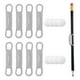 thumbnail image 1 of Juego de 8 soportes magnéticos para bolígrafos Uxcell, soporte magnético de silicona para refrigerador, pizarra blanca, escritorio, portapapeles, gris, 1 of 6