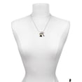 thumbnail image 3 of Delight Jewelry Resin Monkey with Bunny Ears - Love and Lock Charm Necklace, 18"+1", 3 of 4