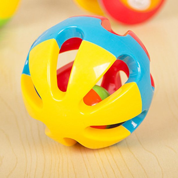 SPRING PARK 3.15" Colorful Baby Rattle Ball Cute Grasp Toy, Temperature