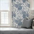 thumbnail image 3 of NuWallpaper Navy Secret Garden Vinyl Peel And Stick Wallpaper, 216-in by 20.5-in, 30.75 sq. ft., 3 of 8