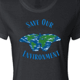 thumbnail image 4 of Inktastic Save Our Environment Earth Butterfly Women's T-Shirt, 4 of 5