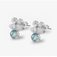 thumbnail image 6 of 14K Gold Blue Jade Bowknot Stud Earrings for Women, Light Blue Jade, Charming Women's Day Gift for Her, 6 of 6