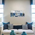 thumbnail image 2 of Abstract Canvas Wall Art for Living Room Gold Butterfly on Blue Background Painting Prints Modern Creative Artwork 3 Panels Framed Pictures Bathroom Bedroom Office Kitchen Ready to Hang, 2 of 6