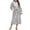 #366-Gray, variant on Wowcloth Women's Hooded Plush Bathrobe - Tie-Waist Long Sleeve Robe with Pockets for Cozy Loungewear & Spa