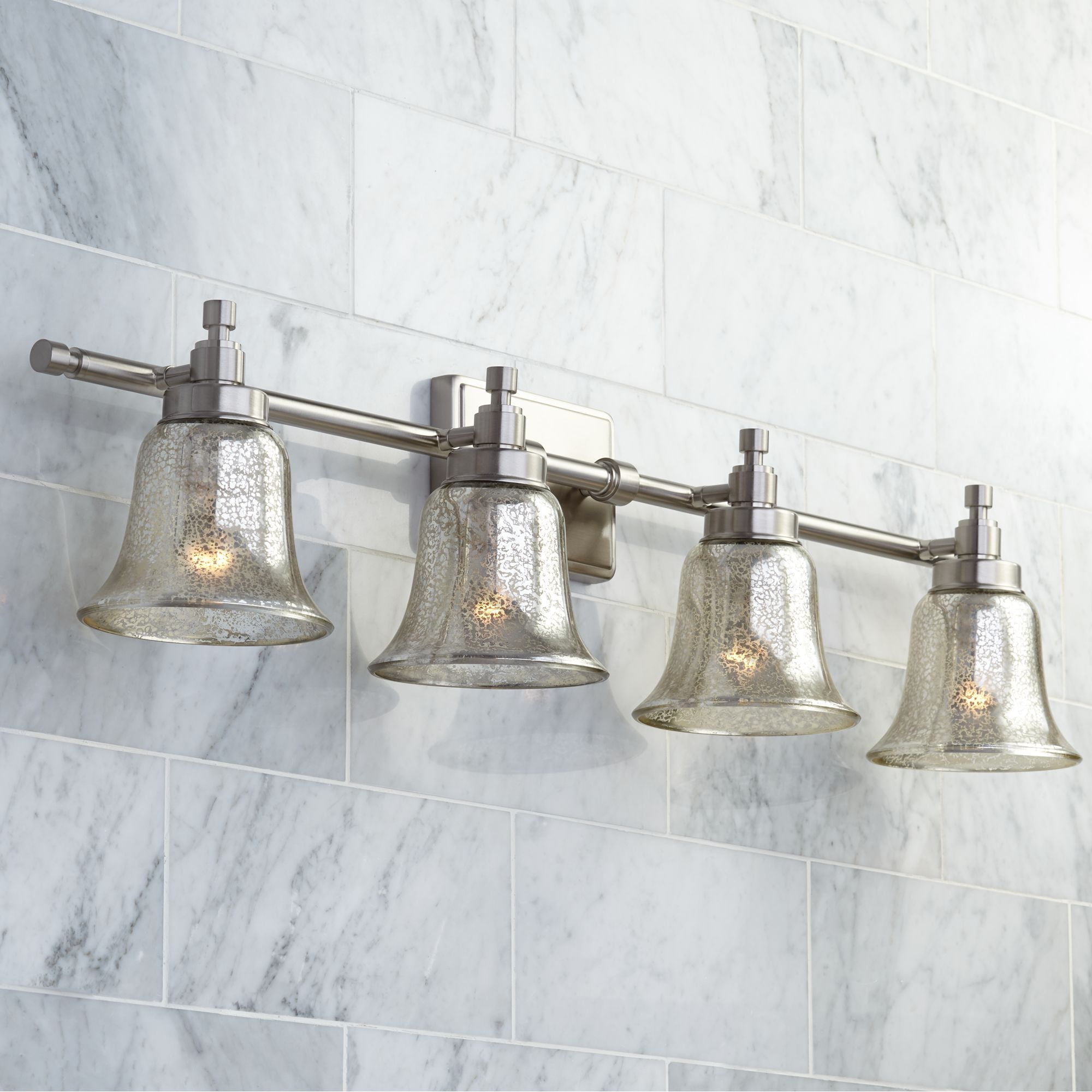 Possini Euro Design Modern Wall Light Brushed Nickel Hardwired 36 1/4