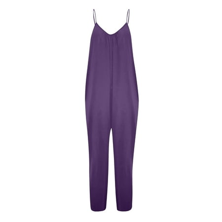 

Holloyiver Baby Clothes Baby Girls Halter Backless Romper Toddler Kid Jumpsuit Pants Clothes with Pocket Girls Summer Fashion Cute Solid Color Suspenders Romper Jumpsuit 2-9 years