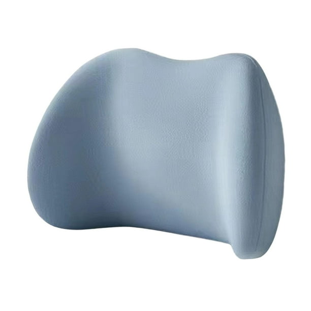 Almohada de apoyo lumbar para asiento, suave, ahorra espacio, cómoda, accesorio para silla de oficina Azul