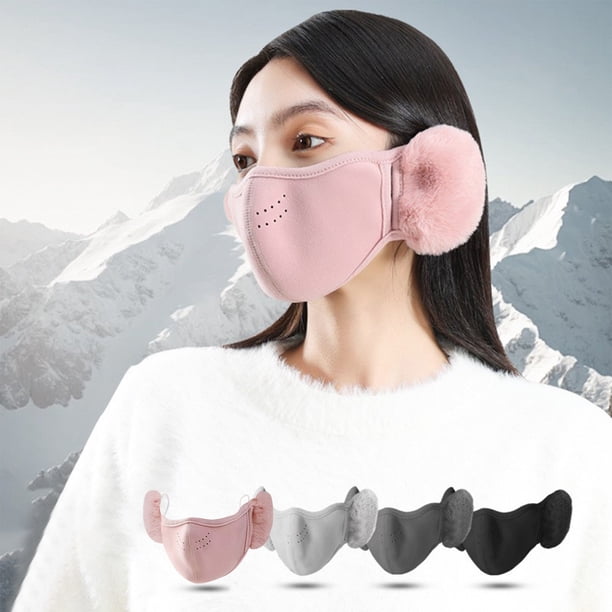 Xihbxyly Mascarilla Térmica de Invierno, Aislamiento de Alta Densidad, Protección Auditiva, Cortavientos, Ideal para Actividades Al Aire Libre, Unisex, Tamaño 24 X 13 Cm, 1 Unidad.