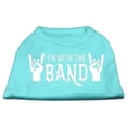 thumbnail image 1 of With The Band Screen Print Shirt Aqua Med (12), 1 of 1