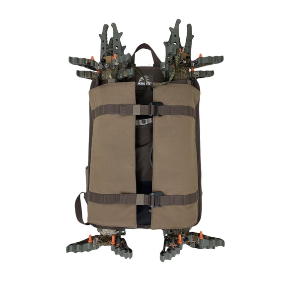 Frogg Toggs Insights Saddle Stalker Hunting Backpack, Compact Backpack with MOLLE System, Solid Elements Brown