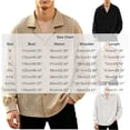 thumbnail image 3 of Camp Collar Shirt Men Lapel Button Front Blouse Casual Chest Pocket Loose Fit Long Sleeve Daily Tops with Relaxed Curved Hem Design Black,L, 3 of 4