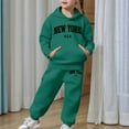thumbnail image 6 of Girls Boys Sweat Set New York Hoodie and Jogging Sweatpants 2 Piece Matching Jogger Set Kids Hoodie Set, 6 of 7