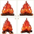 thumbnail image 3 of 2Pcs 12 Inch Fake Flame Paper 3D Cardboard Campfire Centerpiece Artificial Flames Camping Party Decoration Party Supplies, 3 of 11