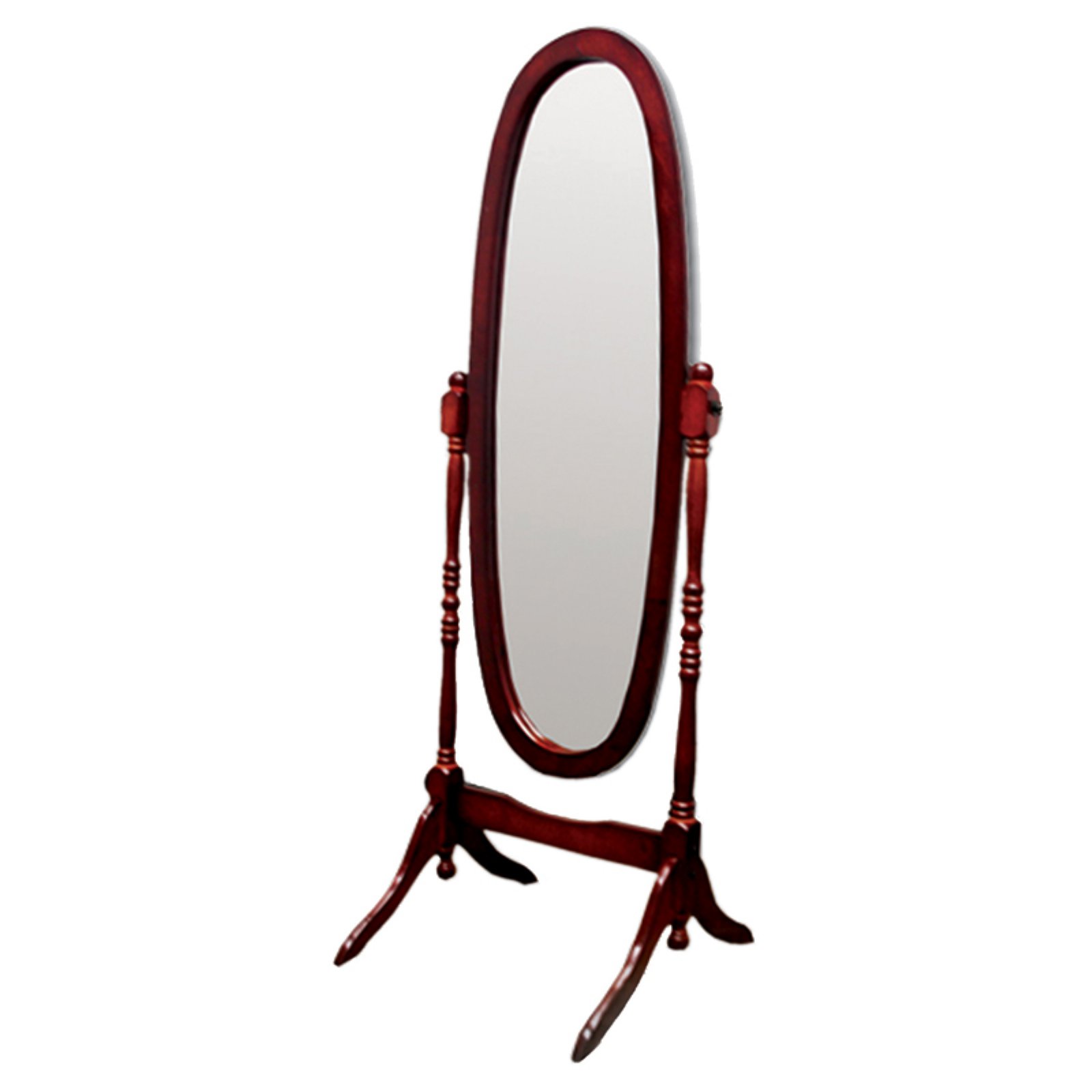 Ore International Wooden Cheval Floor Mirror