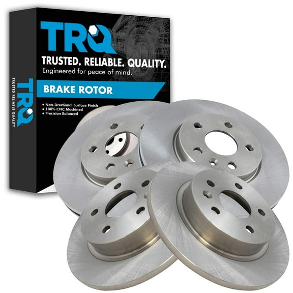 TRQ Front and Rear Brake Rotors Set Fits Select 2011-2015 Chevrolet Cruze 2016 Cruze Limited 2013-2019 Sonic