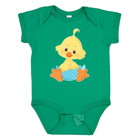 

Inktastic Cute Easter Chick in Blue Easter Egg Gift Baby Boy Bodysuit