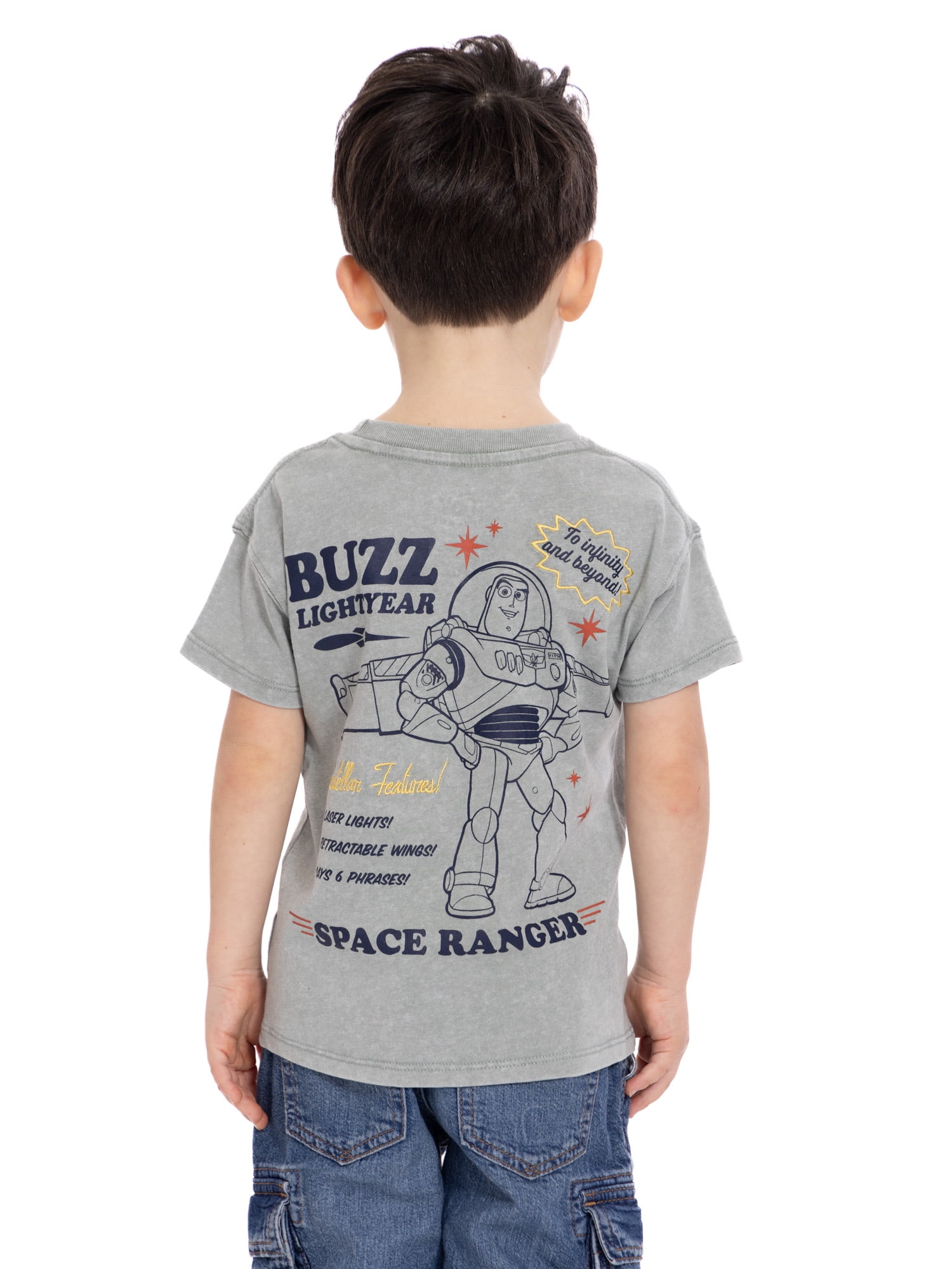 Toy Story Toddler Graphic Crewneck Tee with Short Sleeves, Sizes 12M-5T