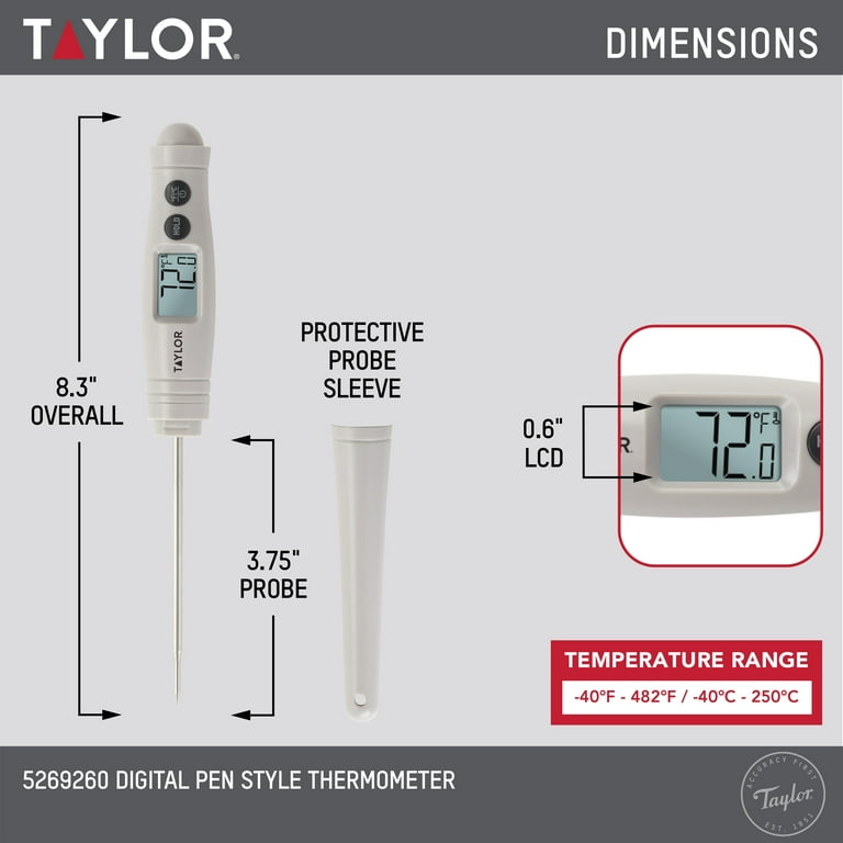 Taylor High Temp Instant Read Digital Thermometer