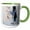 Green/White, variant on 3drose, Mexico, Ixtapa. Playa Del Palmar, Bar Cocktail - Sa13 Wbi0504 - Walter Bibikow, 11oz Two-tone Yellow Mug
