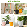 thumbnail image 6 of 6-Inch Plastic Plant Pots, 5-Pack Flower Pots with Drainage Holes & Saucers, Indoor Outdoor Planters for Garden & Home, Multicolor, 6 of 8