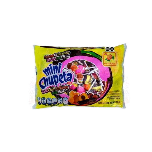 Pack de 25 Paleta de la Rosa Mini Chupeta de 50pzas de la Rosa 50pzas
