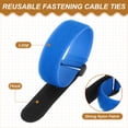 thumbnail image 3 of Uxcell Reusable Cable Tie Adjustable Hook and Loop Straps Cord Management Wire Wrap Cord Ties Organizer for Home 12 x 0.98 Inch Blue, 3 of 7