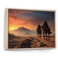 thumbnail image 2 of Designart "Silk Road Asian Painting VII" Asian Floater Framed Wall Art Living Room, 2 of 7