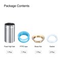 thumbnail image 3 of Unique Bargains 2"Faucet Mount Extension Shank Stainless Steel Threaded Pipe Lengthen Mounting Shank with Nut Gasket Silvery 1PCS, 3 of 6