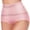 #0468-Pink, variant on Xucatan Women's High Waisted Shapewear Panties, Hip Lift Crossband Tummy Control Underwear, Breathable Lightweight Ladies Body Shapers, Stretchy Nylon Feminine Briefs Gift