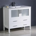 thumbnail image 2 of Fresca Torino 36" White Modern Bathroom Cabinet w/ Integrated Sink, 2 of 3