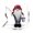 Red, variant on Bwiyojiz Decoration Ornaments Cloth Fishing Elderly Man with Long Beard Faceless Doll Standing Posture Bucket Hook Fisherman, Gifts for Family, White