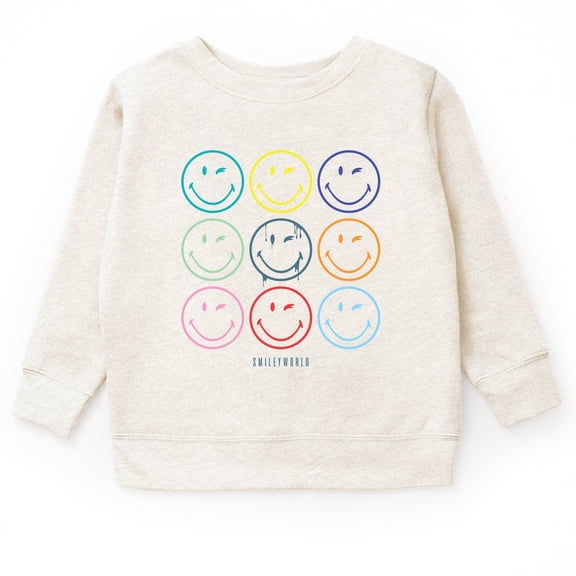 SmileyWorld Wink Rainbow Swirl - Youth Graphic Sweatshirt