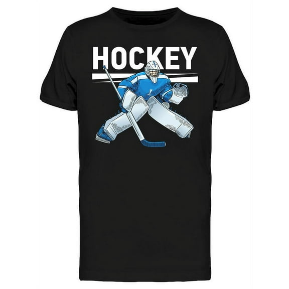 Hockey Goalkeeper Design T-Shirt Men -Image by Shutterstock, Male Large