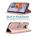 thumbnail image 3 of LG Stylo 6 Case, LG Stylus 6 Wallet Case, LG Stylo 6 Plus PU Leather Case, Tekcoo ID Cash Credit Card Slots Holder Purse Carrying Folio Flip Cover [Detachable Magnetic Hard Case] Kickstand - Rose Gold, 3 of 7