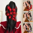 thumbnail image 3 of Braids Ponytail For Women Elastic Twist Braid Rope Band Rubber X4E7, 3 of 9