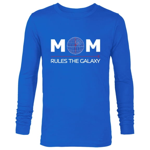 Star Wars Mom Rules the Galaxy Family Birthday Mother’s Day - Long Sleeve T-Shirt for Men - Customized-Navy