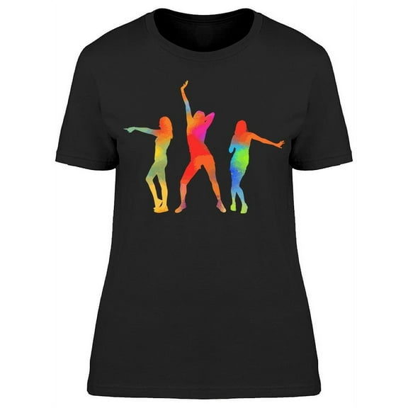 Silhouettes Of Dancers T-Shirt Women -Image by Shutterstock Women T-Shirt, Female XX-Large