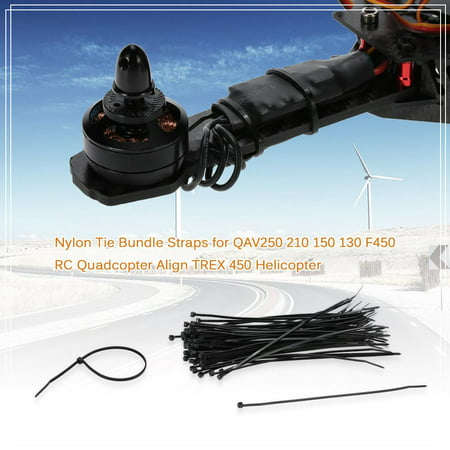 200Pcs GoolRC 2.5*200mm ESC Servo Motor Cable Nylon Tie Bundle Straps for QAV250 210 150 130 F450 RC Racing FPV Quadcopter Align TREX 450